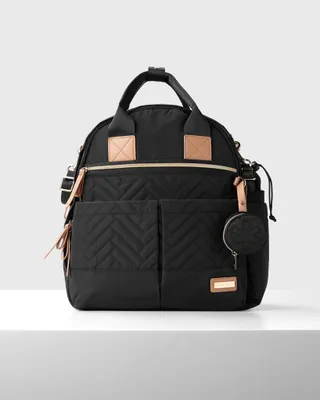 Produktbild von SKIP HOP Wickeltasche/Rucksack 6-in-1 Suite Set, Schwarz