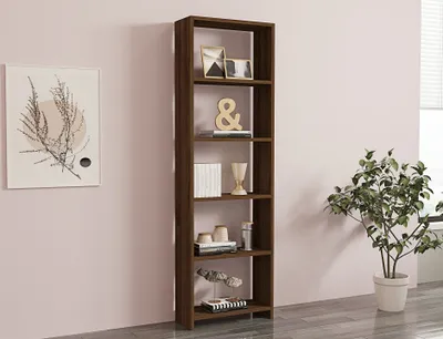 Immagine prodotto di Skye Decor, Nuovo- Nuovo PUQ, colore noce, libreria, 160x50x19,6 cm, 100% pannello di particelle rivestito in melamina