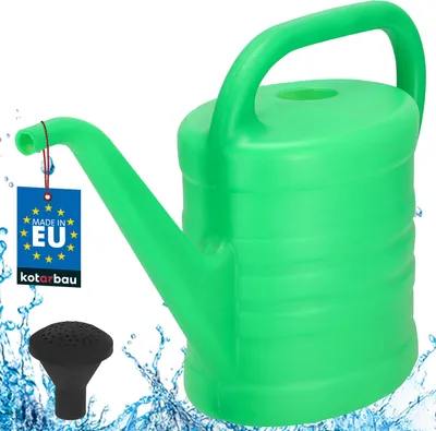Produktbild von KOTARBAU® Gießkanne 2,5 L Blumengießkanne für Garten & Haushalt mit abnehmbarer Brause Pflanzen Bewässerung für Draußen & Drinnen Kunststoff Grün