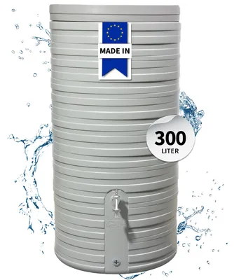 Productafbeelding van GARANTIA NORDIC regenwatertank 300 L steengrijs incl. deksel