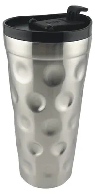 Dubbeglas Thermobecher mit Deckel (Heißer Pfälzer) | Pfalz Thermo Dubbebecher aus Edelstahl 0,39 L