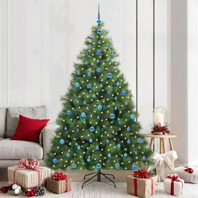 Immagine prodotto di Mobili Albero di Natale artificiale con 300 LED Verde 210 cm PE e PVC - Ghirlande di Natale 3397803