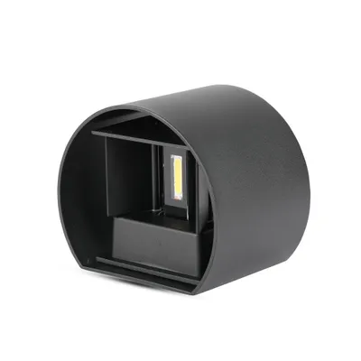 Obrázek produktu pro LED Solution Černé fasádní LED svítidlo kulaté 5W IP65 Barva světla: Teplá bílá 217081