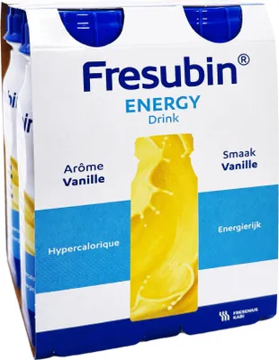 Produktbild von Fresubin ENERGY Drink Vanille| Trinknahrung hochkalorischer Energy Drink Vanille 4x200ml Trinkflasche