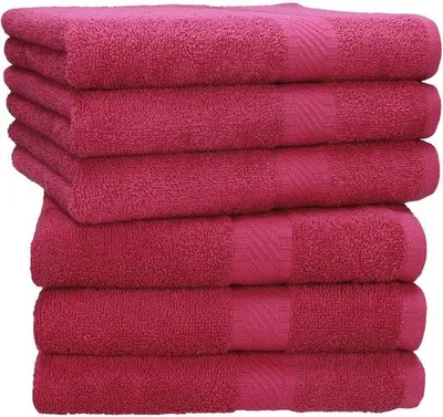 Imagen del producto de Ibenzoa® Juego de toallas de lujo, 6 piezas – 100% algodón, 50 x 100 cm, altamente absorbente, lavable hasta 60°C y apto para secadora – ideal para deportes, playa y viajes