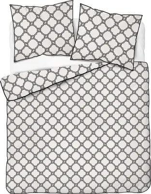 Produktbild von Bettwäsche, Perkalbettwäsche, mit Paspel, elegant 160x200 5592a Schwarz und Weiß