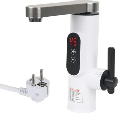 Produktbild von Elektrischer Tap Instantaneous Warmwasserbereiter, CEEVER-Erheizung Einstellbare Temperatur 30-55 ° C Küche 230 V Edelstahl