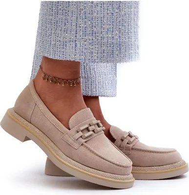 Produktbild von Wildleder Damen Mokassins S.Barski HX52-222 Beige 41