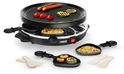 Productafbeelding van Princess 162725, geschikt voor 6 personen, zwart, rond, 300 x 300 mm, 800 W, 230 V