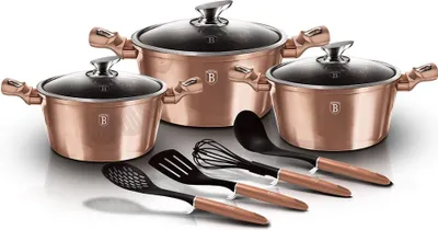 Produktbild von Berlinger Haus Roségold Granit Topfset Bh-6151