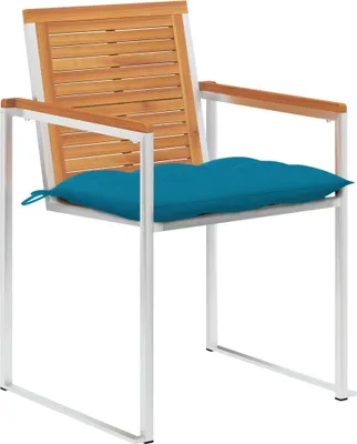 Immagine prodotto di vidaXL Sedie da giardino 8 pezzi con cuscini in legno massiccio di acacia