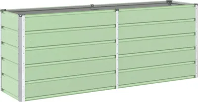 Zdjęcie produktu dla vidaXL Sadzarka pastelowa zieleń 480 x 50 x 45 cm Stal ocynkowana