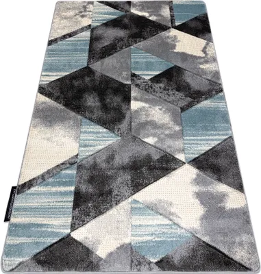 Produktbild von Teppich ALTER Wet Geometrisch, Dreiecke, Trapez blau Blau 120x170 cm