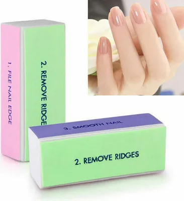 Produktbild von 6 Stück Puffer Nail Art Maniküre 4 Way Shiner Polieren Block Schleifen Datei Fas