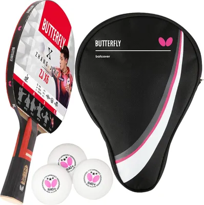 Produktbild von Butterfly 1x Zhang Jike Tischtennisschläger + Tischtennishülle Drive Case + 3x 40+ 3*** Tischtennisbälle