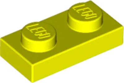 Produktbild von 1 Stück LEGO, Teil Nr. 3023 in Neon Gelb (Neon Yellow)