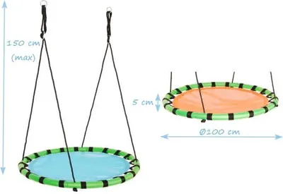 Obrázok produktu pre Swingo 95 cm hojdačka - modrá | Swingo 95 cm detská hojdačka - modrá | Swingo 95 cm hojdačka pre deti - 95 cm - modrá