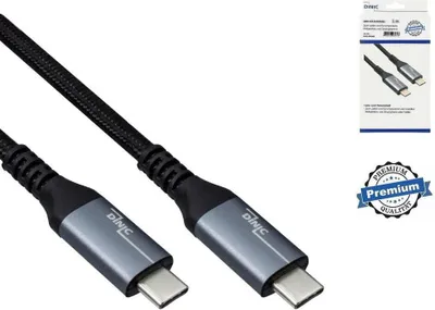 Produktbild von DINIC USB-C 3.2 Ladekabel, 1m, Schwarz