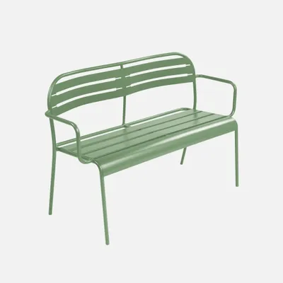Immagine prodotto di Panca da giardino in acciaio, 2 posti, Verde