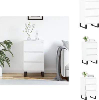 Obrázek produktu pro vidaXL Příborník bílý 40x35x70 cm materiál na bázi dřeva - Příborníky
