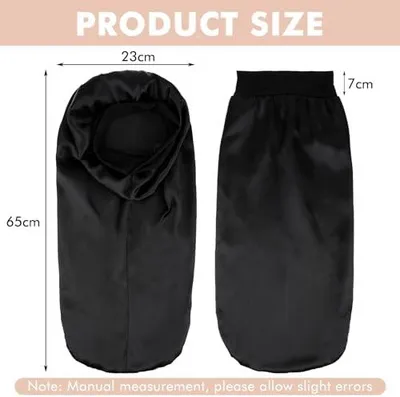 Produktbild von Extra lange Satin-Schlafhaube, verstellbare Haube zum Schutz der Haare, weich und bequem, für Damen, Frauen und Mädchen mit langen Locken