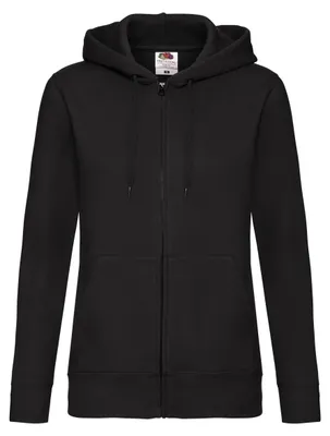 Produktbild von Fruit of the Loom - "Premium" Sweatjacke für Damen LT1760 (XS) (Schwarz)