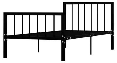 Produktbild von Metallbettgestell für Schlafzimmer, Einzelbett, 100x200cm, Schwarz