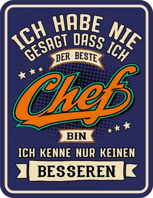 Produktbild von Chef - Fun-Schilder - Der Beste