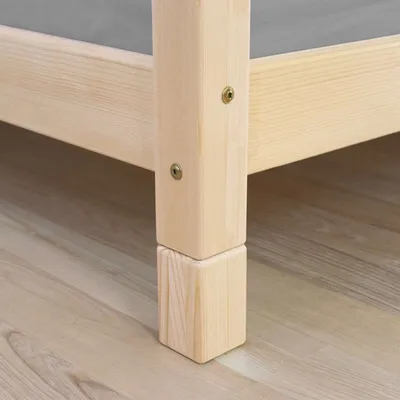 Produktbild von Set of Additional Wooden Legs FOOTS - Natural decor - 10 cm - For beds from 140 cm wide and more (6 pcs)