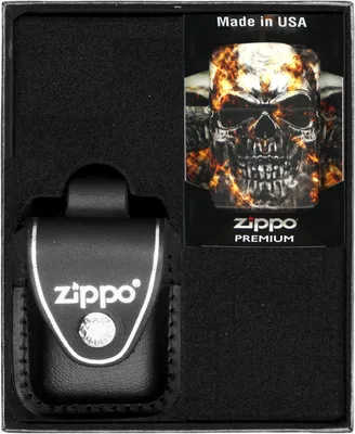 Produktbild von Feuerzeug-Set ZIPPO SMOKEY SKULL DESIGN Geschenk No3