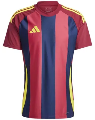 Obrázok produktu pre Dres Adidas Striped 24 "Team Navy Blue 2 / Team Coll Burgundy 2 / Team Yellow" pre Pánske