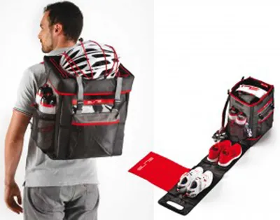 Produktbild von Elite Tasche Tri Box schwarz/rot, für Triathlon/Duathlon