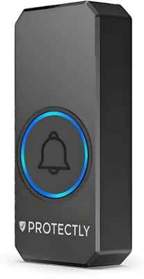 Produktbild von Protectly® Funk-Türklingel Erweiterung – zusätzlicher Klingeltaster, IP55, kabellos