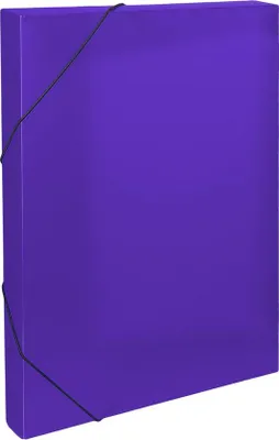 Image de Boîte de classement A4 avec élastique Opaline - dos 3 cm / violet