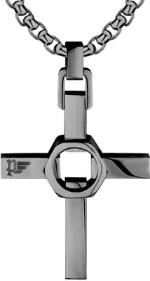 Produktbild von Police Männer Halskette Kette mit Kreuz-Anhänger PEAGN2211312