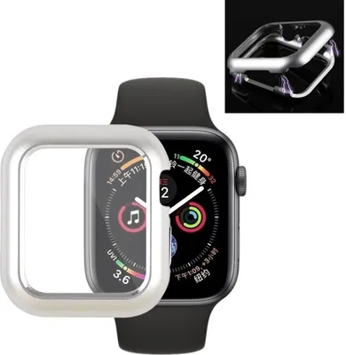 Produktbild von Metallhülle für Apple Watch 4 & 5 40mm Case Cover Magnetisch Bumper Tasche Silber