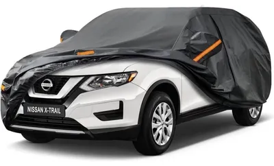 Zdjęcie produktu dla Pokrowiec samochodowy Autoplane, wodoodporny i oddychający, pasujący do modelu Nissan X-Trail (lata produkcji 2001-2025), kolor: czarny