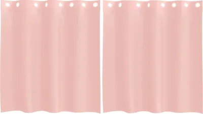 Produktbild von Voile Vorhänge mit Ösen 2 Stk. Rosa 140x140 cm