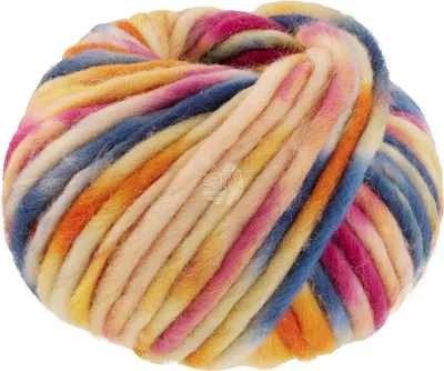 Produktbild von Lana Grossa - Confetti 0020 rohweiß vanille rauchblau puderrosa nelke orchidee orange