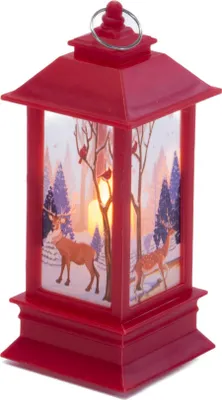 Obrázok produktu pre Kovový LED lampáš s vianočným motívom