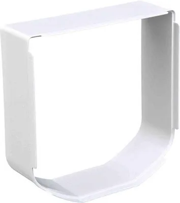 Produktbild von Famanu Tunnelverlängerung für Katzenklappen - Erweiterung für SureFlap - Wandmontage Zubehör Weiß
