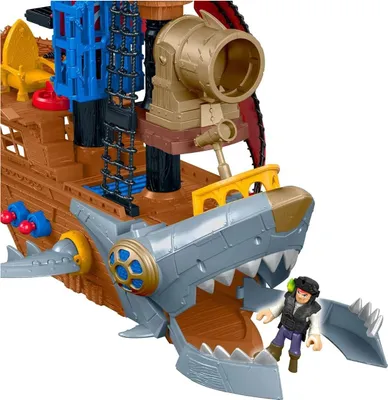 Produktbild von Mattel DHH61 - Fisher-Price - imaginext - Haimaul-Piratenschiff