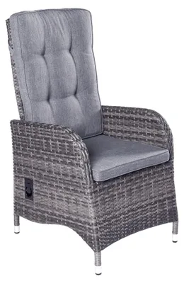 Produktbild von LC Garden »Bailado« Positionsstuhl Verstellsessel omega grau inkl. Sitzkissen 61x57x112cm