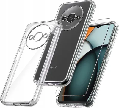 Produktbild von Hülle für Xiaomi Redmi A3 4G, verstärkt, 360° Schutz + Displayschutzfolie, 9H