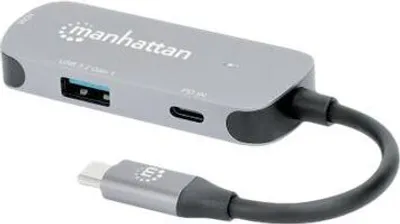 Produktbild von MANHATTAN USB-C auf HDMI 3-in-1 Docking-Konverter mit PD