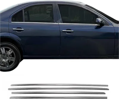 Obrázok produktu pre Okenné lišty pre Ford Mondeo mk3 Limo 2000-2007 nerezová oceľ chróm 4x