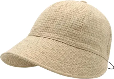 Image de Casquette pour femme en coton protection solaire chapeau de plage d'été ajustable, pliable, léger, kaki