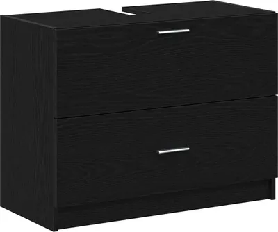 Obrázek produktu pro vidaXL Koupelnová skříňka s dvířky vzhled černého dubu 78 x 37 x 59 cm