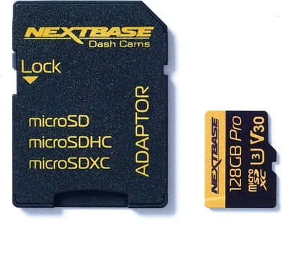 Obrázek produktu pro Nextbase NBDVRS2SD128GBU3, 128 GB, MicroSD, 100 MB/s, 70 MB/s, Class 3 (U3), Černá