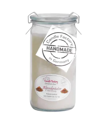 Produktbild von Candle Factory Mini Jumbo, Rund, Elfenbein, Kräuter, 70 h, 1 Stück(e)